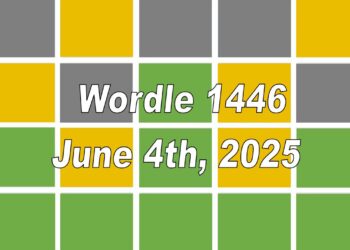 ‘Wordle’ Answer Today 1446 June 4th 2025 – Hints and Solution (6/4/25)