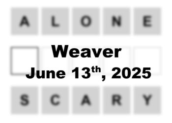 ‘Wordle’ Answer Today 1455 June 13th 2025 – Hints and Solution (6/13/25)