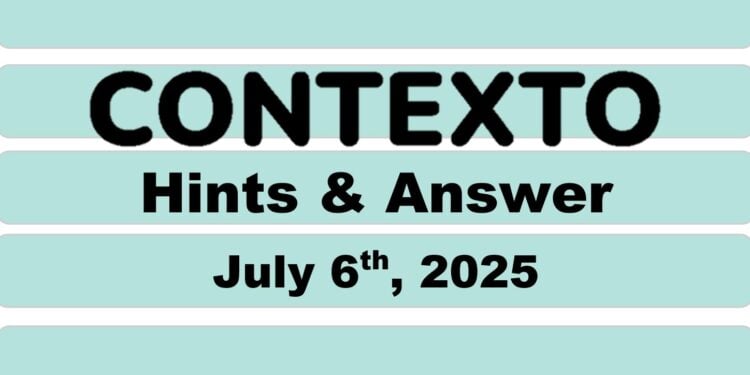 Daily Contexto 1022 - July 6th 2025