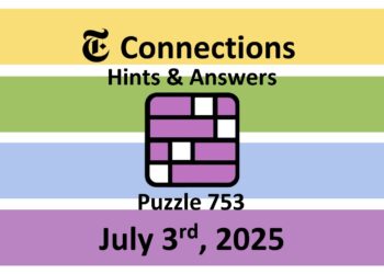 ‘Wordle’ Answer Today 1475 July 3rd 2025 – Hints and Solution (7/3/25)
