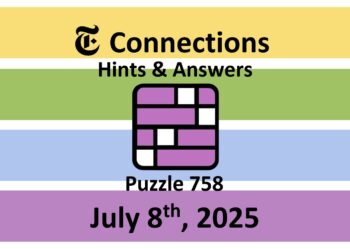 ‘Wordle’ Answer Today 1480 July 8th 2025 – Hints and Solution (7/8/25)