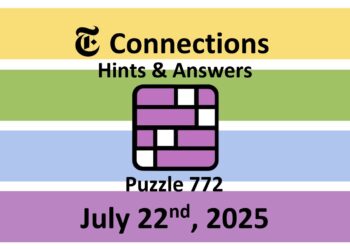 ‘Wordle’ Answer Today 1494 July 22nd 2025 – Hints and Solution (7/22/25)