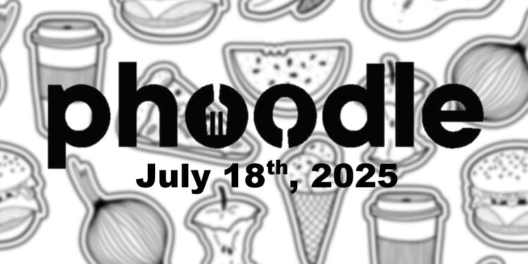 Daily Phoodle - 18th July 2025