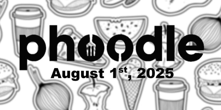 Daily Phoodle - 1st August 2025