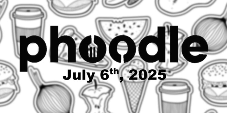Daily Phoodle - 6th July 2025