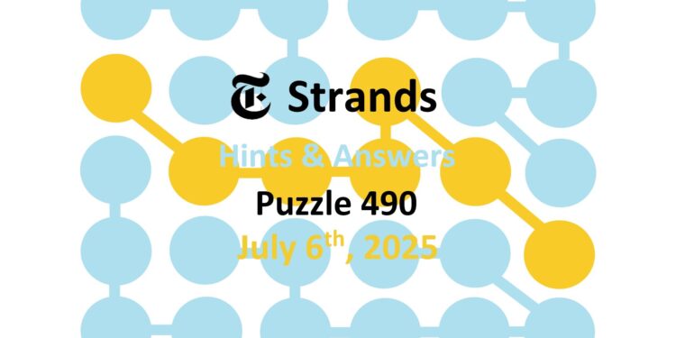 Daily Strands 490 Answers Today - 6th July 2025