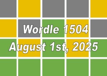 ‘Wordle’ Answer Today 1504 August 1st 2025 – Hints and Solution (8/1/25)