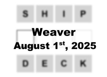 ‘Wordle’ Answer Today 1504 August 1st 2025 – Hints and Solution (8/1/25)