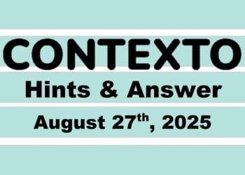 ‘Wordle’ Answer Today 1530 August 27th 2025 – Hints and Solution (8/27/25)
