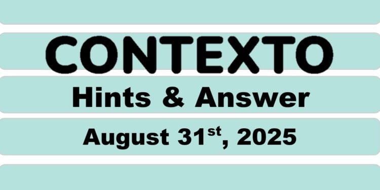 Daily Contexto 1078 - August 31st 2025