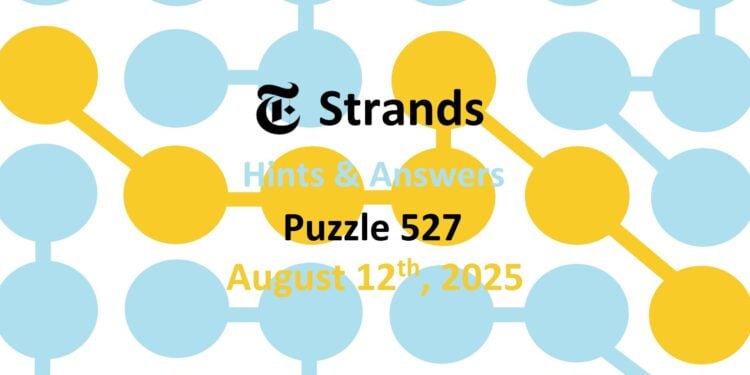 Daily Strands 527 Answers Today - 12th August 2025