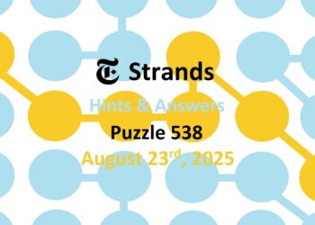 ‘Wordle’ Answer Today 1526 August 23rd 2025 – Hints and Solution (8/23/25)