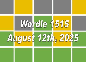 ‘Wordle’ Answer Today 1515 August 12th 2025 – Hints and Solution (8/12/25)