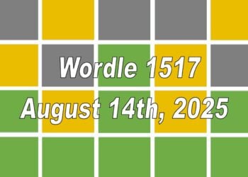 ‘Wordle’ Answer Today 1517 August 14th 2025 – Hints and Solution (8/14/25)