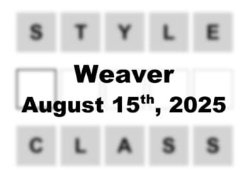 ‘Wordle’ Answer Today 1518 August 15th 2025 – Hints and Solution (8/15/25)