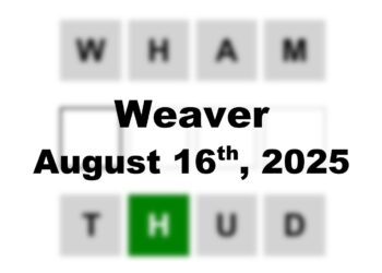 ‘Wordle’ Answer Today 1519 August 16th 2025 – Hints and Solution (8/16/25)