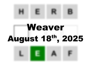 ‘Weaver’ Answer Today Herb to Leaf: August 18th 2025 Hints and Solution