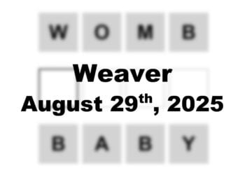 ‘Wordle’ Answer Today 1532 August 29th 2025 – Hints and Solution (8/29/25)