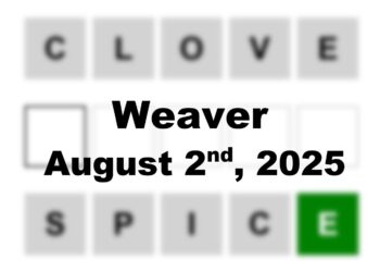 ‘Wordle’ Answer Today 1505 August 2nd 2025 – Hints and Solution (8/2/25)