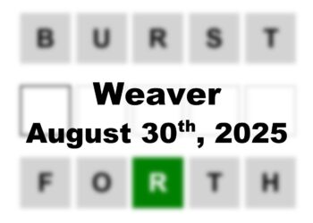 ‘Wordle’ Answer Today 1533 August 30th 2025 – Hints and Solution (8/30/25)