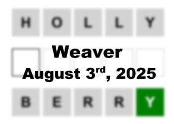 ‘Wordle’ Answer Today 1506 August 3rd 2025 – Hints and Solution (8/3/25)