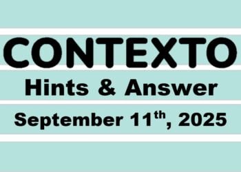 ‘Wordle’ Answer Today 1545 September 11th 2025 – Hints and Solution (9/11/25)