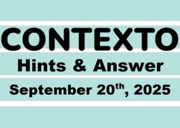 ‘Wordle’ Answer Today 1554 September 20th 2025 – Hints and Solution (9/20/25)