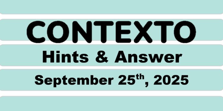 Daily Contexto 1103 - September 25th 2025
