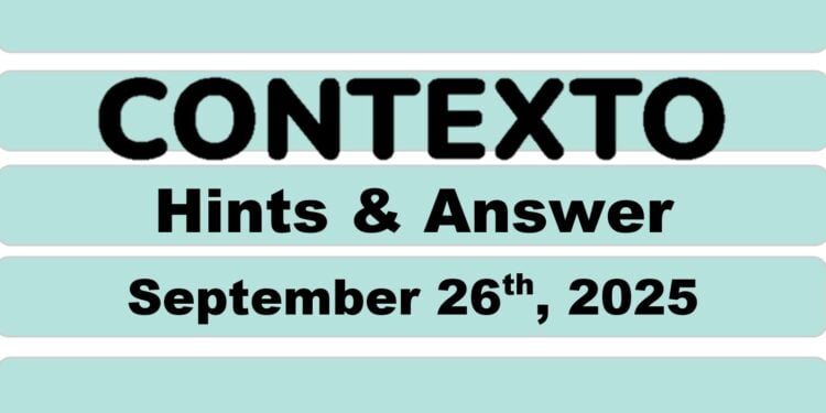 Daily Contexto 1104 - September 26th 2025