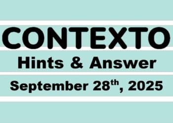 ‘Wordle’ Answer Today 1562 September 28th 2025 – Hints and Solution (9/28/25)