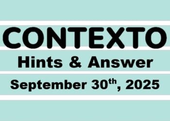 ‘Wordle’ Answer Today 1564 September 30th 2025 – Hints and Solution (9/30/25)