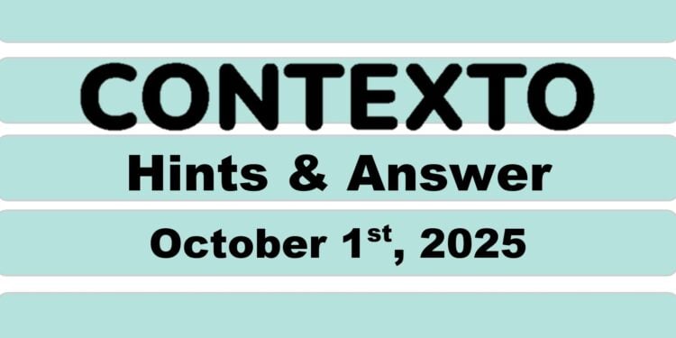 Daily Contexto 1109 - October 1st 2025