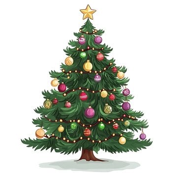 christmas tree, xmas, tree, decorations, baubles, star, tinsel