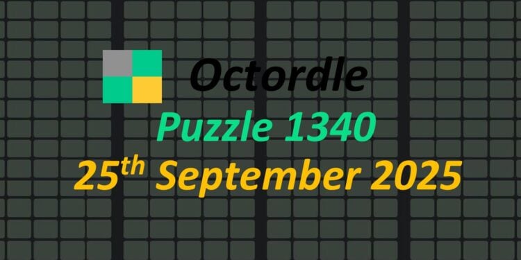 Daily Octordle 25th September 2025 Answers Today 1340
