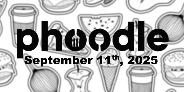 Daily Phoodle - 11th September 2025