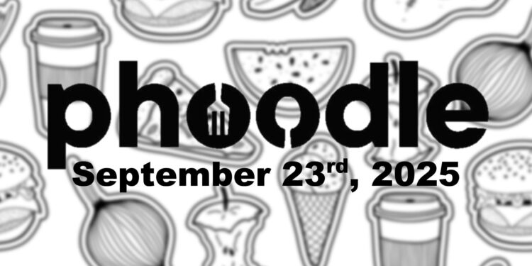 Daily Phoodle - 23rd September 2025