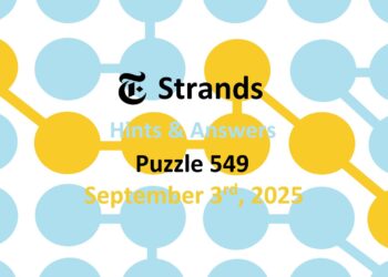 ‘Wordle’ Answer Today 1537 September 3rd 2025 – Hints and Solution (9/3/25)