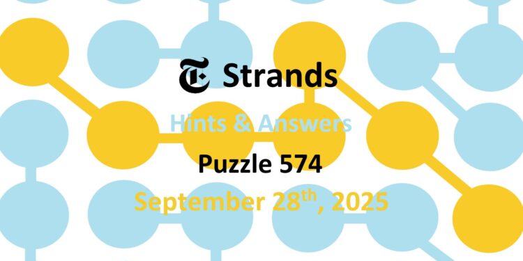 Daily Strands 574 Answers Today - 28th September 2025