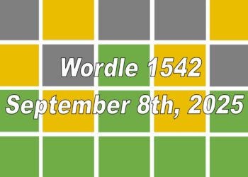 ‘Wordle’ Answer Today 1542 September 8th 2025 – Hints and Solution (9/8/25)