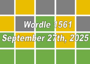 ‘Wordle’ Answer Today 1561 September 27th 2025 – Hints and Solution (9/27/25)