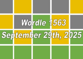‘Wordle’ Answer Today 1563 September 29th 2025 – Hints and Solution (9/29/25)