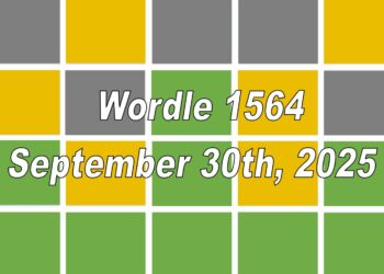 ‘Wordle’ Answer Today 1564 September 30th 2025 – Hints and Solution (9/30/25)