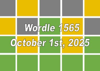 ‘Wordle’ Answer Today 1565 October 1st 2025 – Hints and Solution (10/1/25)