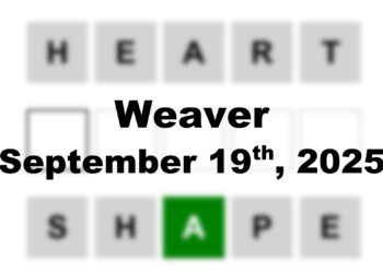 ‘Wordle’ Answer Today 1553 September 19th 2025 – Hints and Solution (9/19/25)