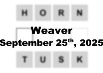 ‘Wordle’ Answer Today 1559 September 25th 2025 – Hints and Solution (9/25/25)