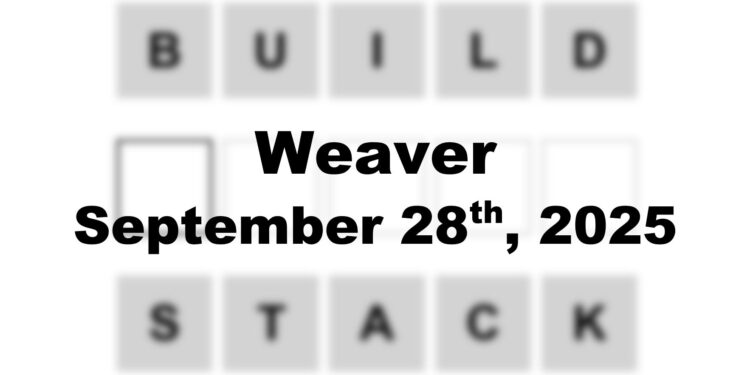 Weaver Answer - 28th September 2025
