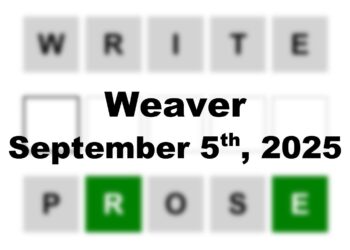 ‘Wordle’ Answer Today 1539 September 5th 2025 – Hints and Solution (9/5/25)