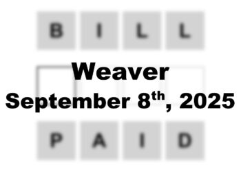 ‘Wordle’ Answer Today 1542 September 8th 2025 – Hints and Solution (9/8/25)