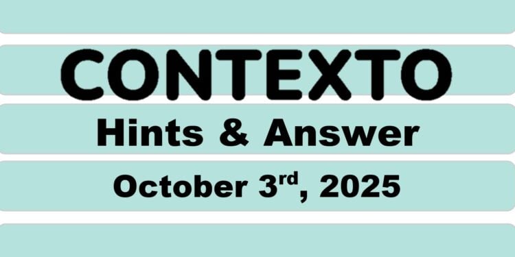Daily Contexto 1111 - October 3rd 2025