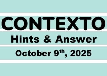 ‘Wordle’ Answer Today 1573 October 9th 2025 – Hints and Solution (10/9/25)